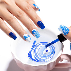 GELLEN brush stroke of polish on white showing creamy texture benefit