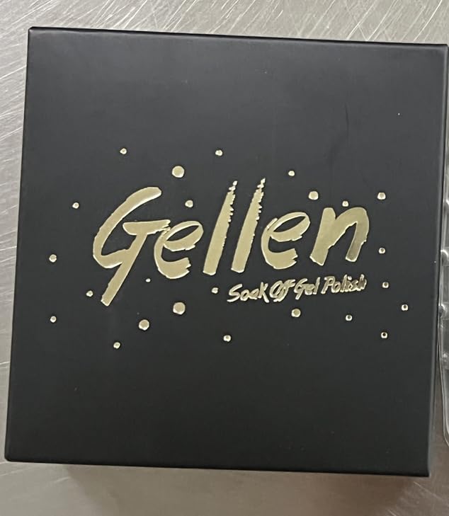 GELLEN base coat bottle close-up with brush, precise application benefit