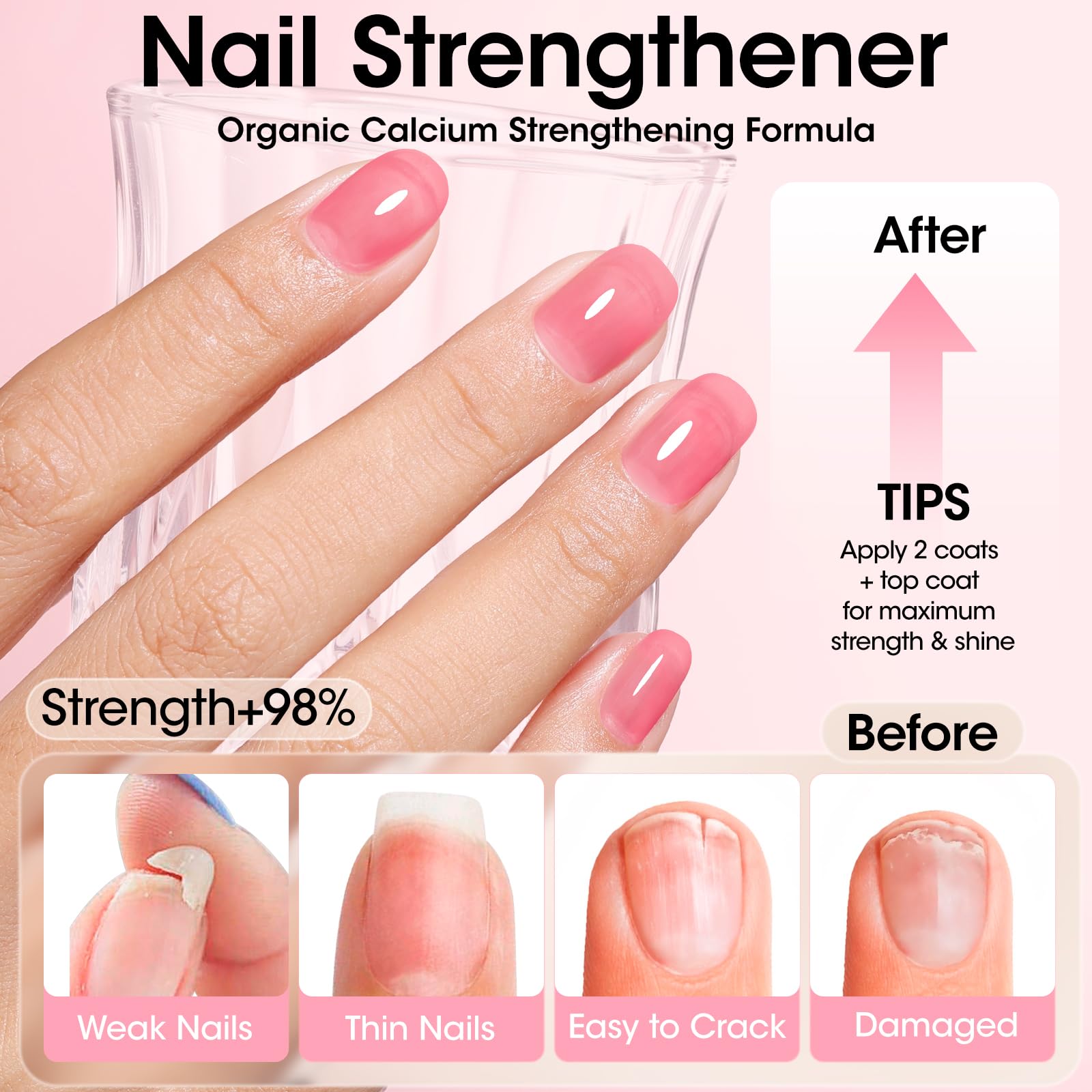 GELLEN bottle with open cap and brush highlighting easy one-coat use