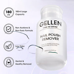 GELLEN bottle with dust-proof cap protecting nozzle and product