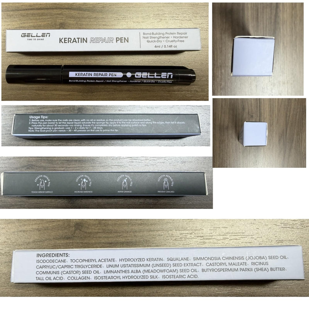 GELLEN box and pen flatlay emphasizing complete kit and gift-ready presentation