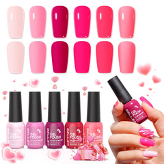 GELLEN front packaging showing six hot pink shades and bold branding for easy selection