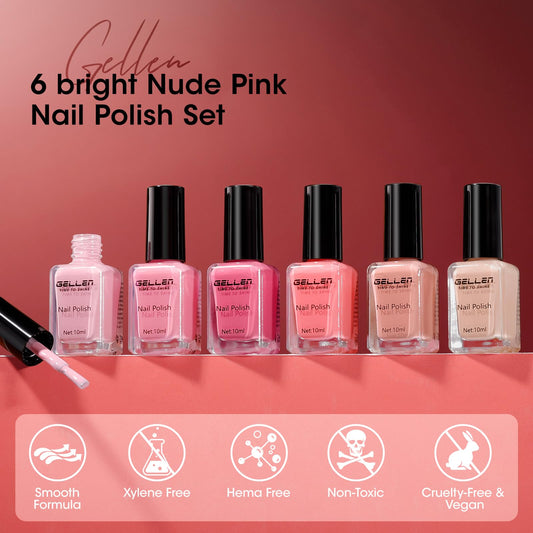 GELLEN brush stroke showing polish texture for smooth even application benefit