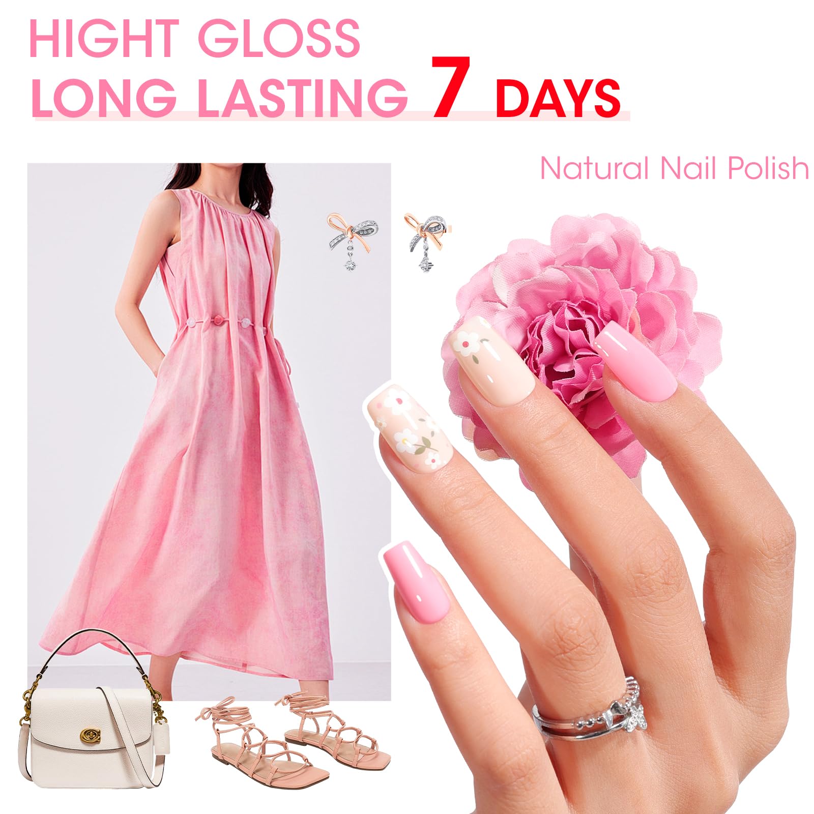 GELLEN nail swatches displaying color range for French manicure planning benefit