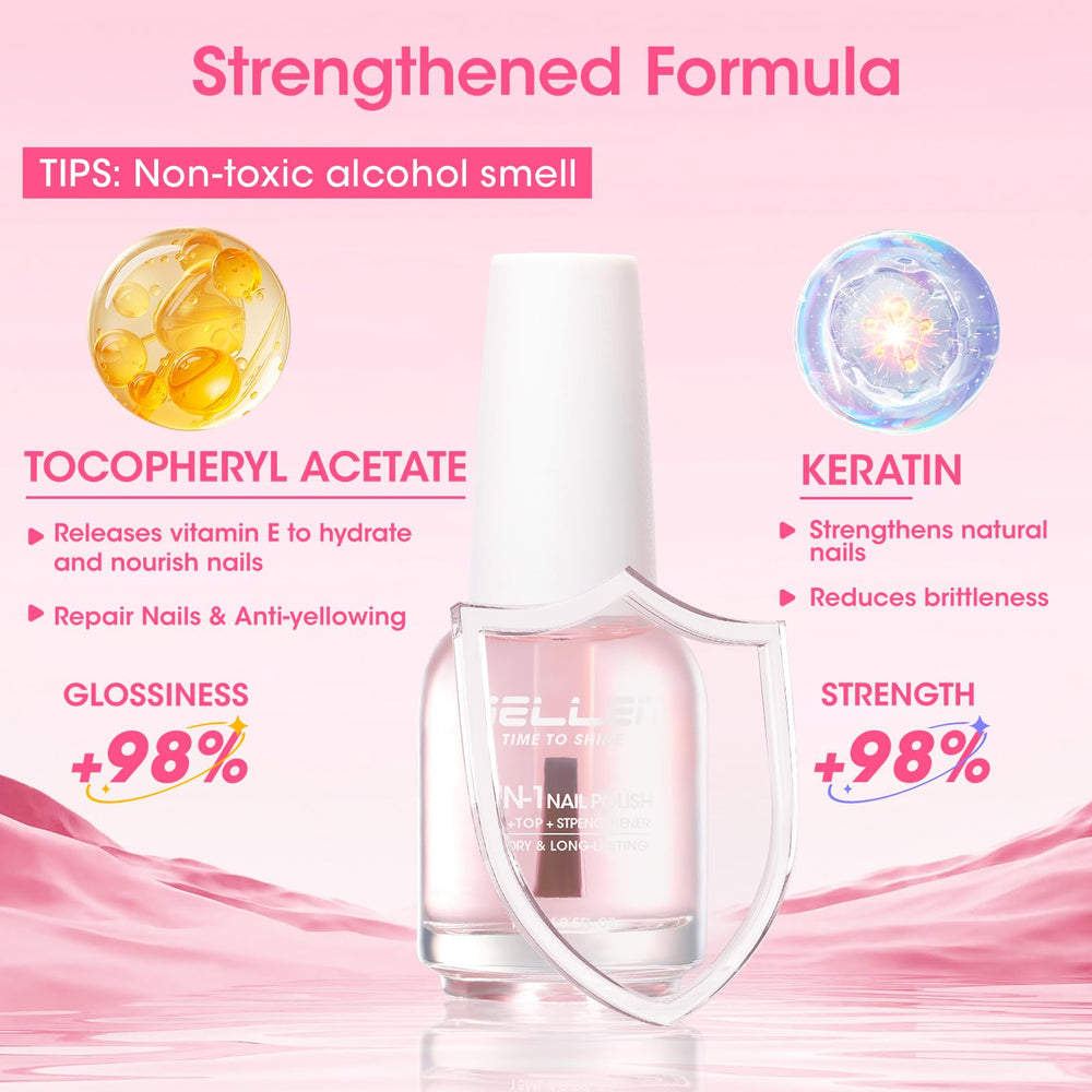 GELLEN brush applying polish for even coverage and fast, chip-resistant benefit