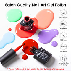 GELLEN brush application closeup showing smooth self-leveling for streak-free finish