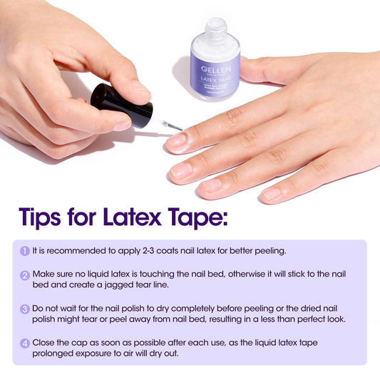 GELLEN brush applicator closeup for precise cuticle protection