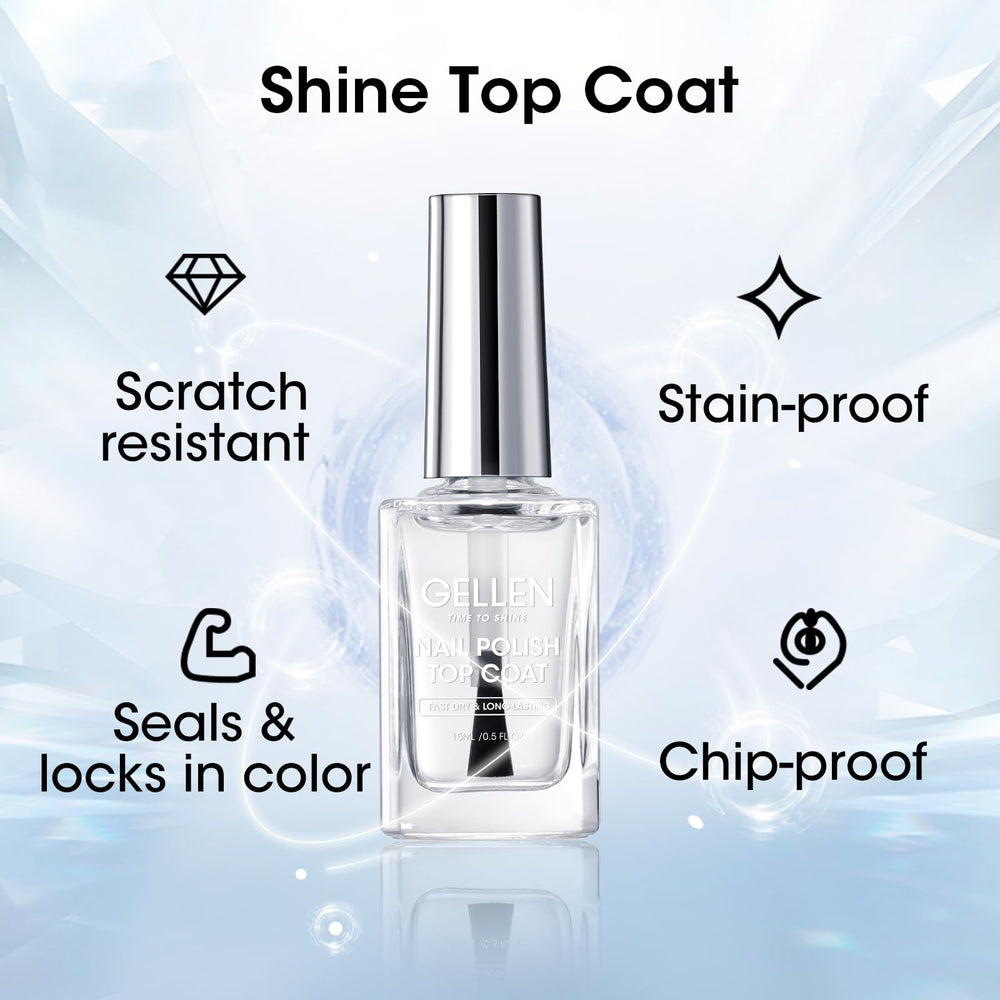 GELLEN brush stroke texture showing smooth formula for streak-free coverage