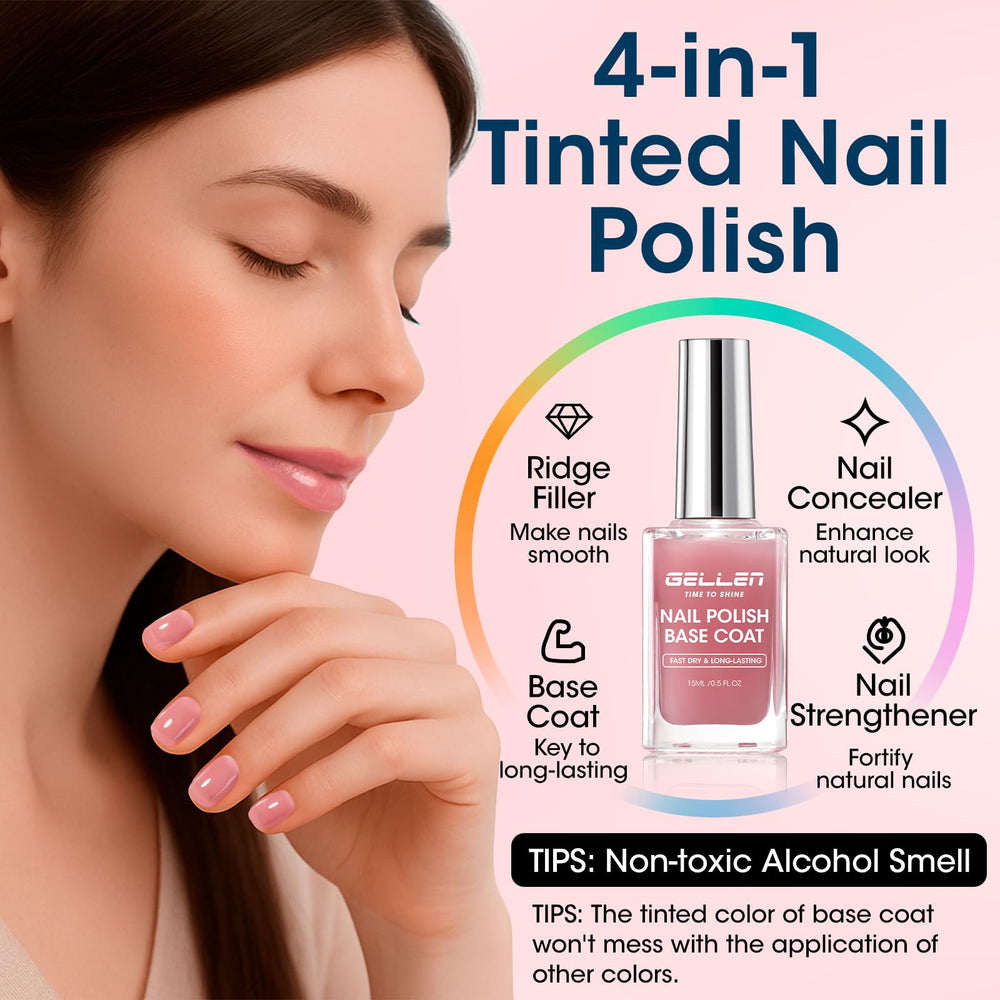 GELLEN brush stroke on swatch card showing smooth application benefit