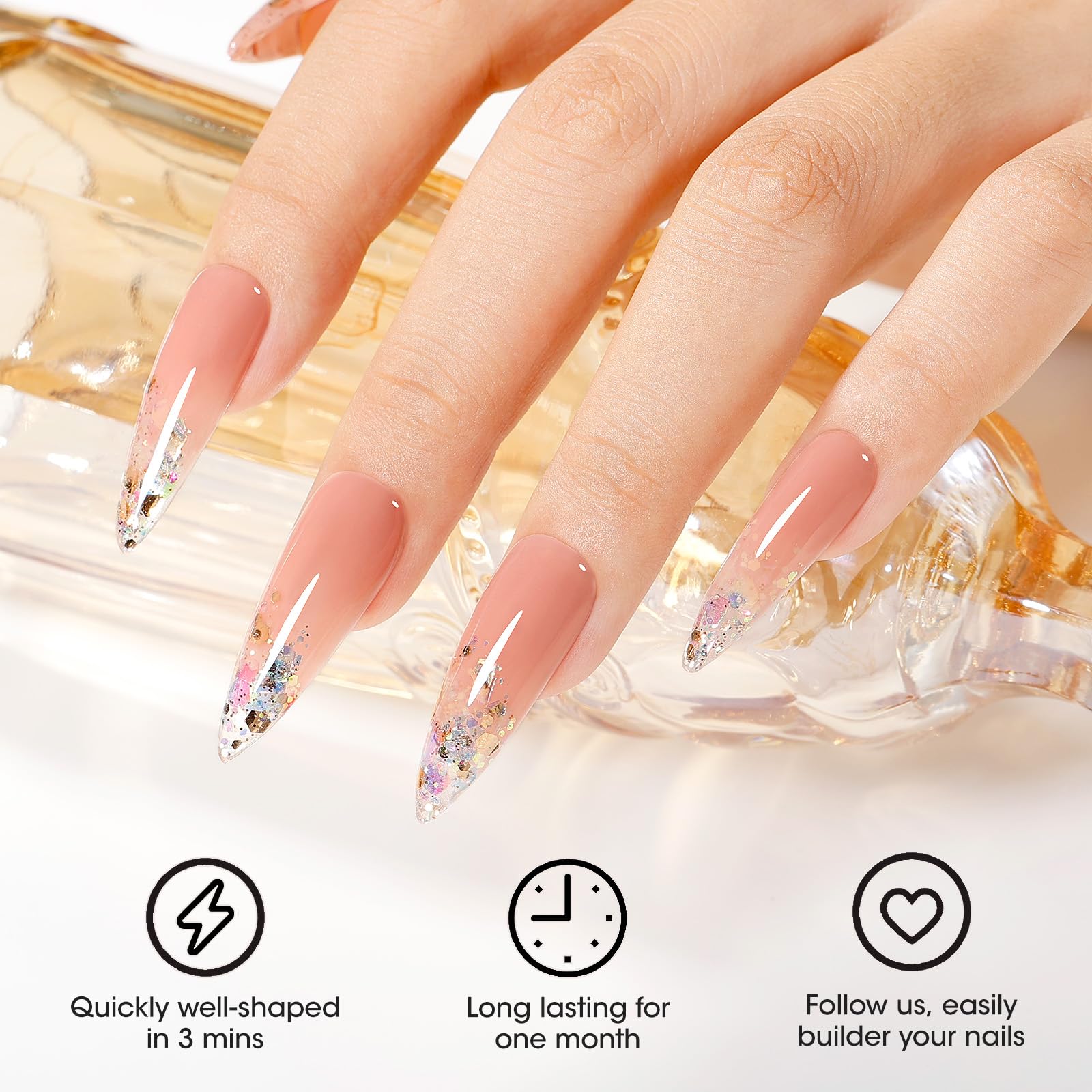 GELLEN 15ml jar next to ruler showing compact, travel-friendly size