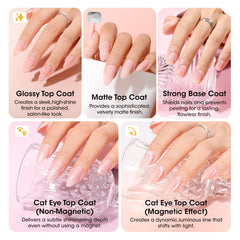 GELLEN cat-eye magnet demo creating reflective stripe effect for instant dramatic nails