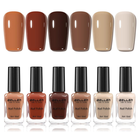 GELLEN front bottle showing chocolate brown shade and rich pigment