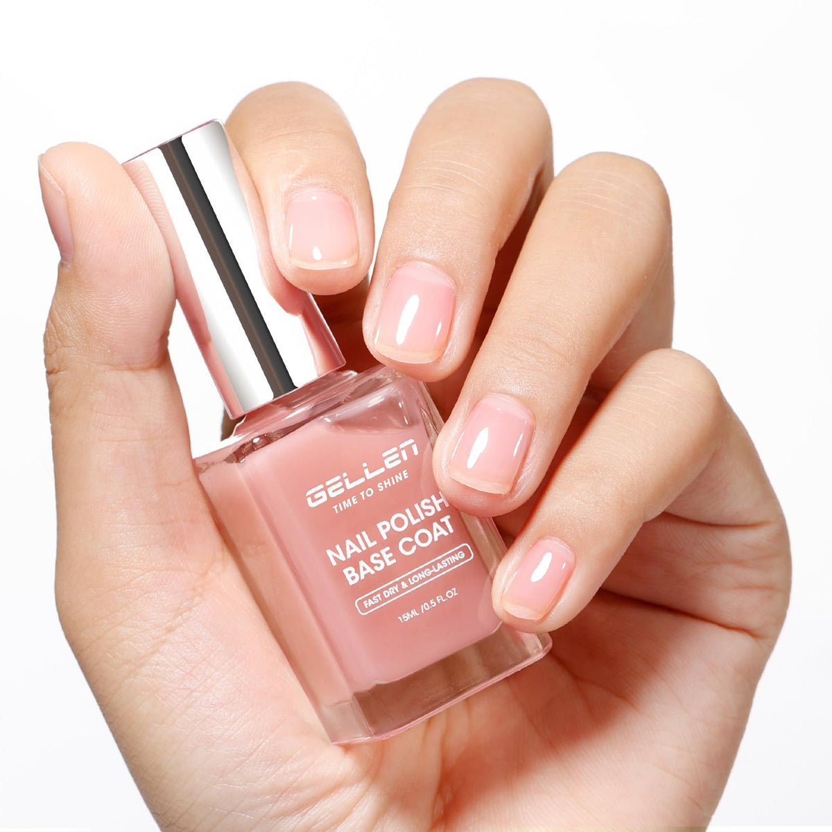GELLEN bottle front view showing sleek packaging and natural finish benefit