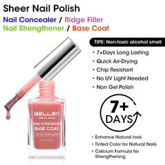 GELLEN brush applying polish showing smooth stroke and even coverage benefit