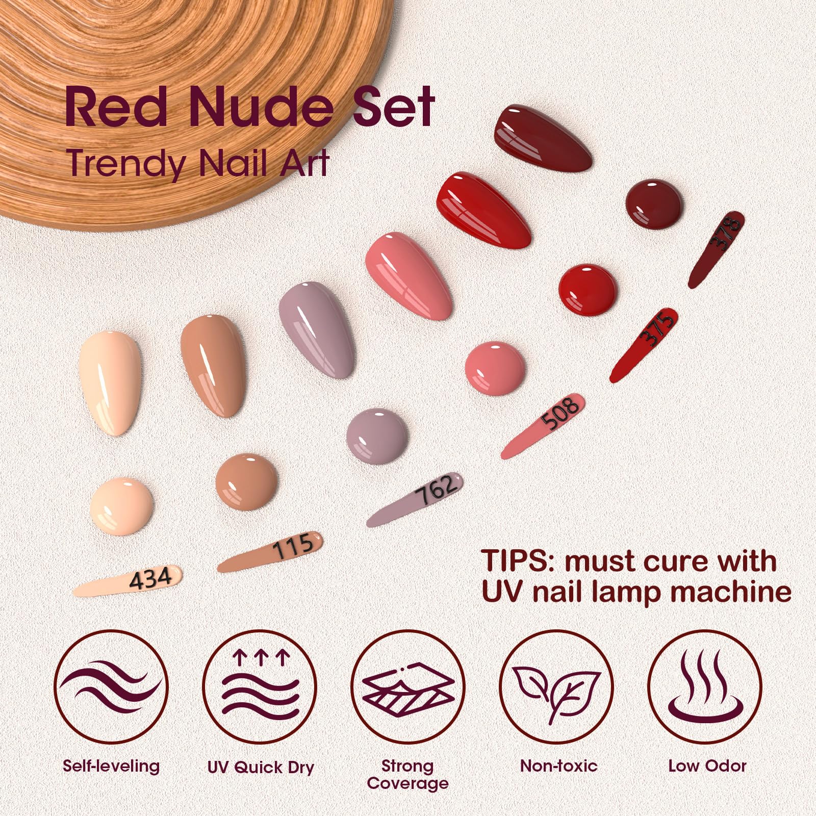 GELLEN close-up nail tip showing mirror-like shine benefit
