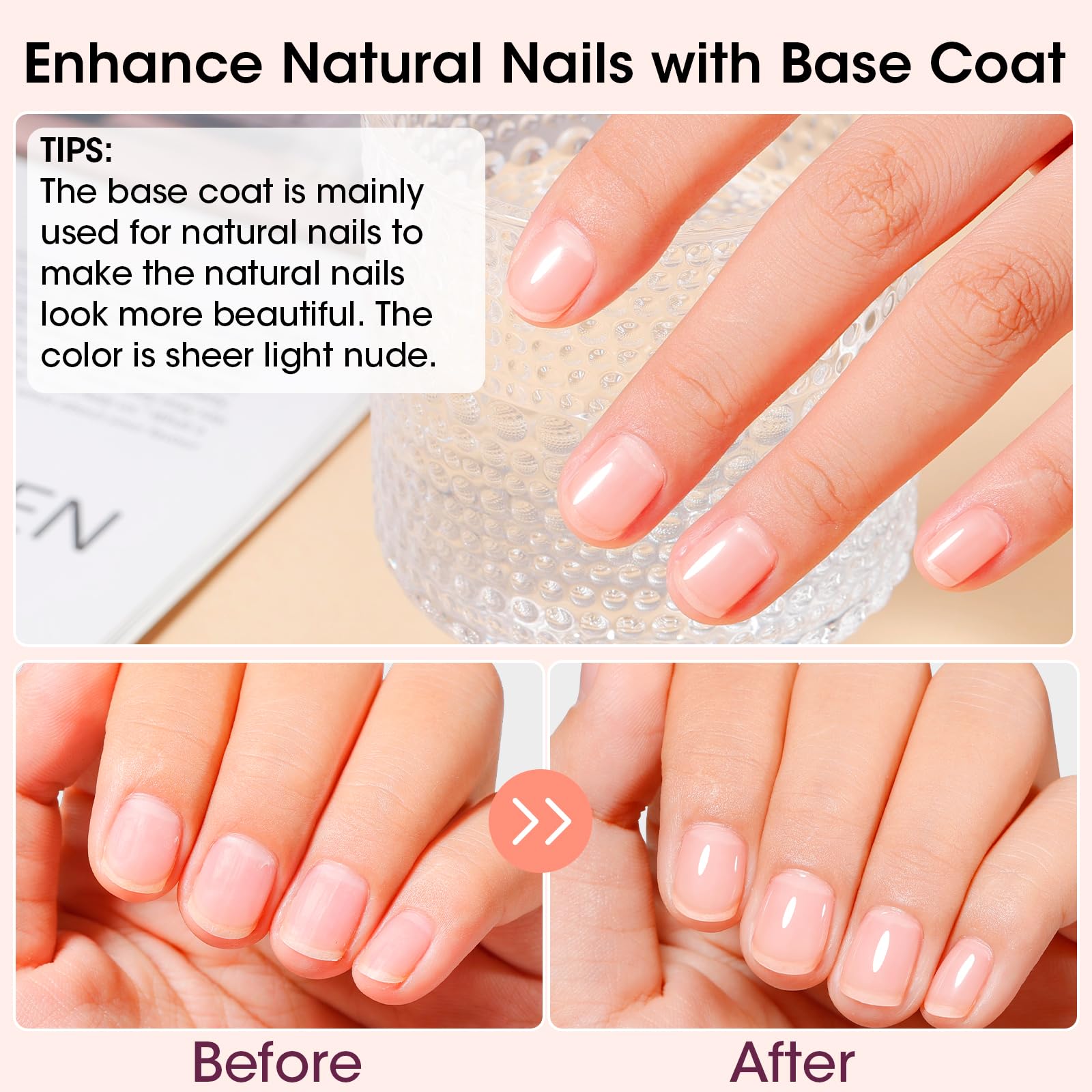 GELLEN crystal shine close-up delivering mirror-like gloss and chip resistance