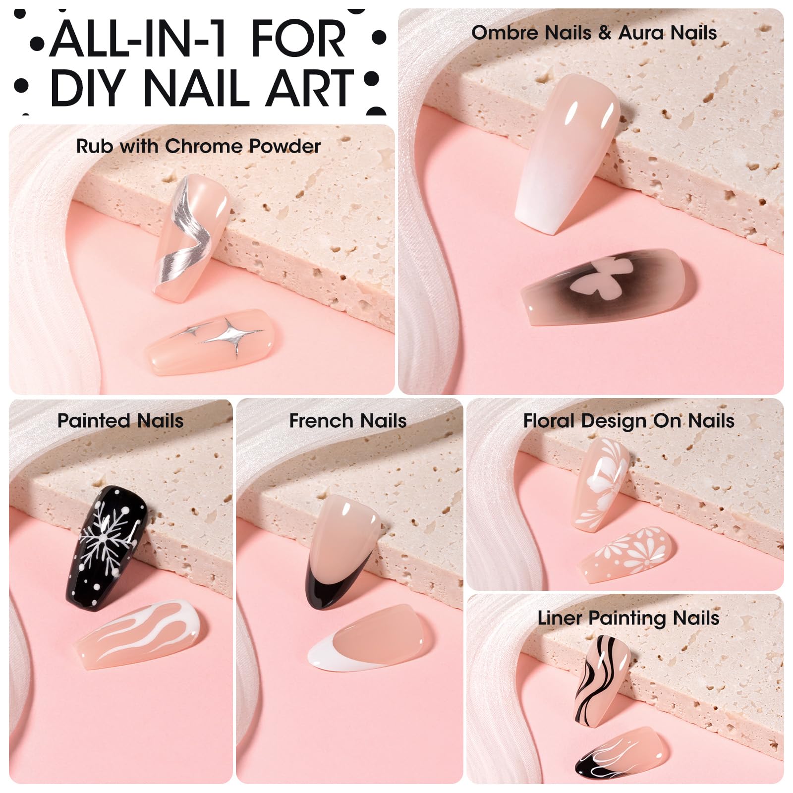 GELLEN brush drawing a fine black line, showcasing control and crisp detailing