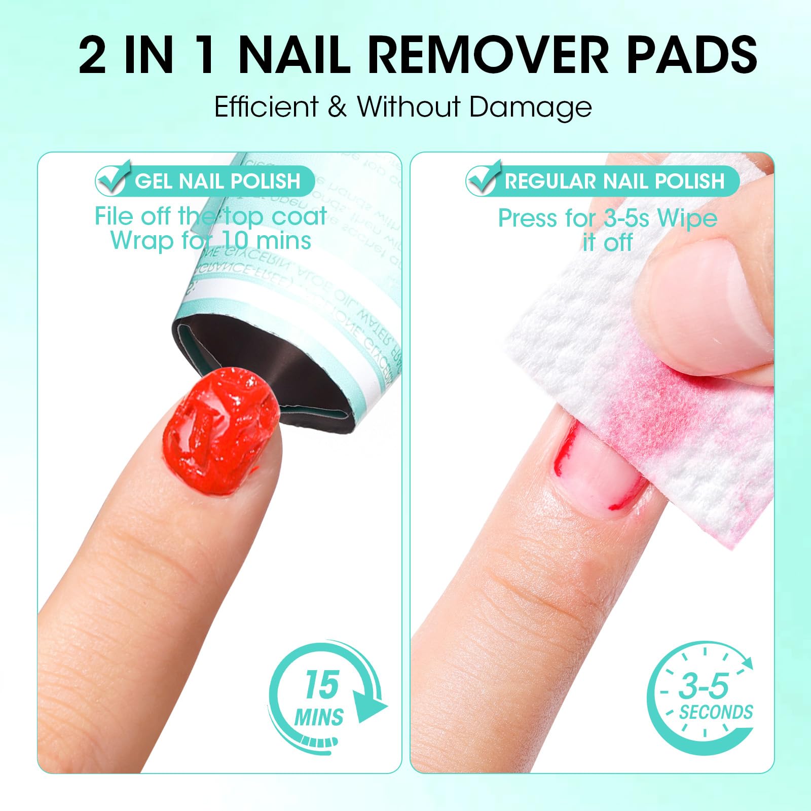GELLEN close-up of dual-textured pad delivering effective polish lift