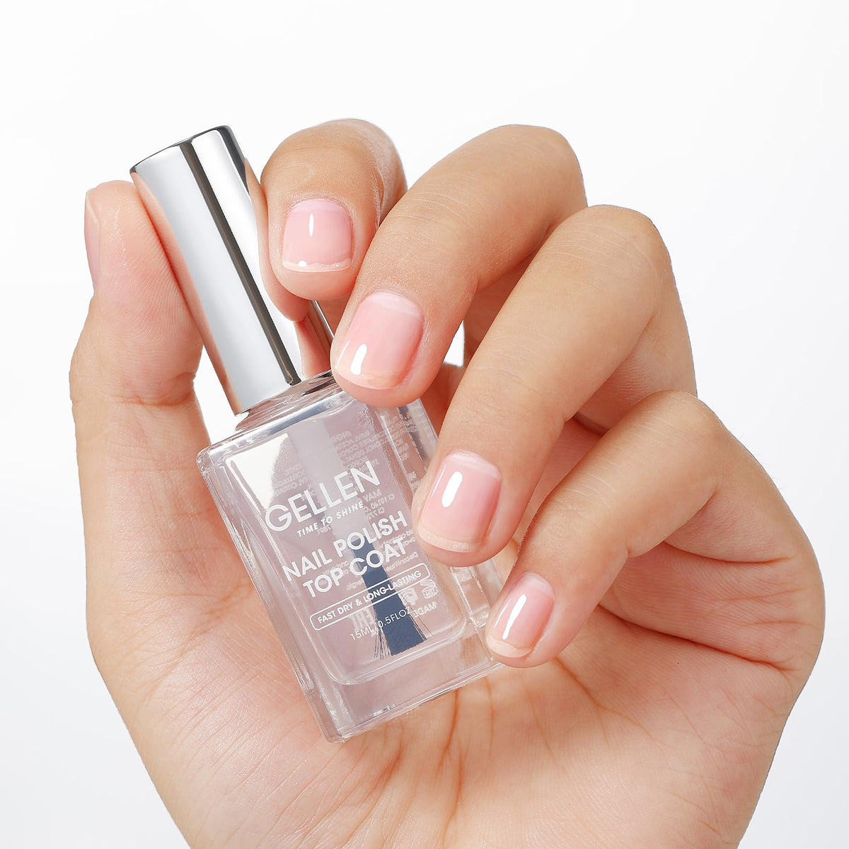 GELLEN front bottle shot showing glossy top coat caps