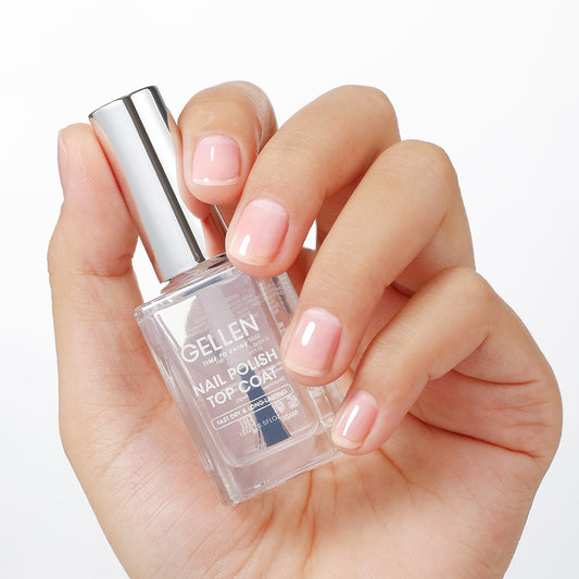 GELLEN front bottle shot showing glossy top coat caps