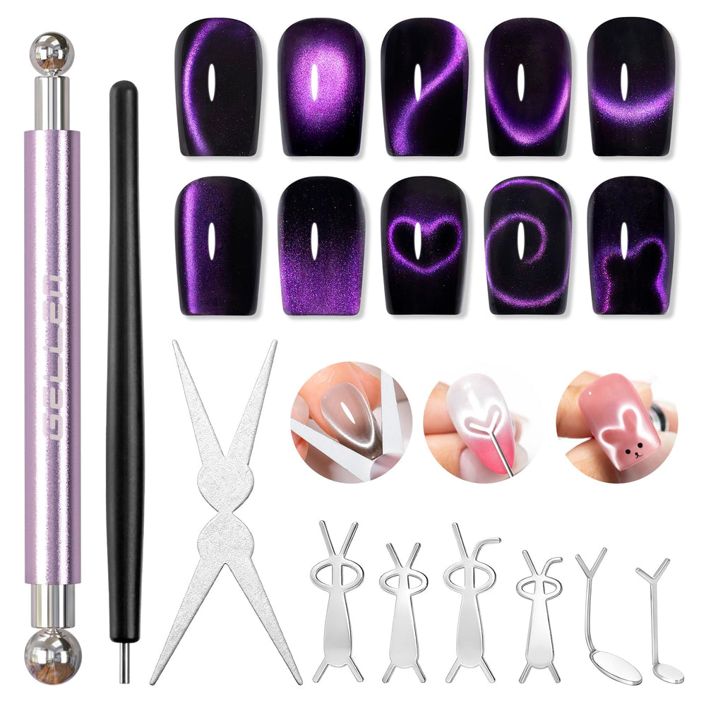 GELLEN front kit layout showing all tools for versatile nail art effects