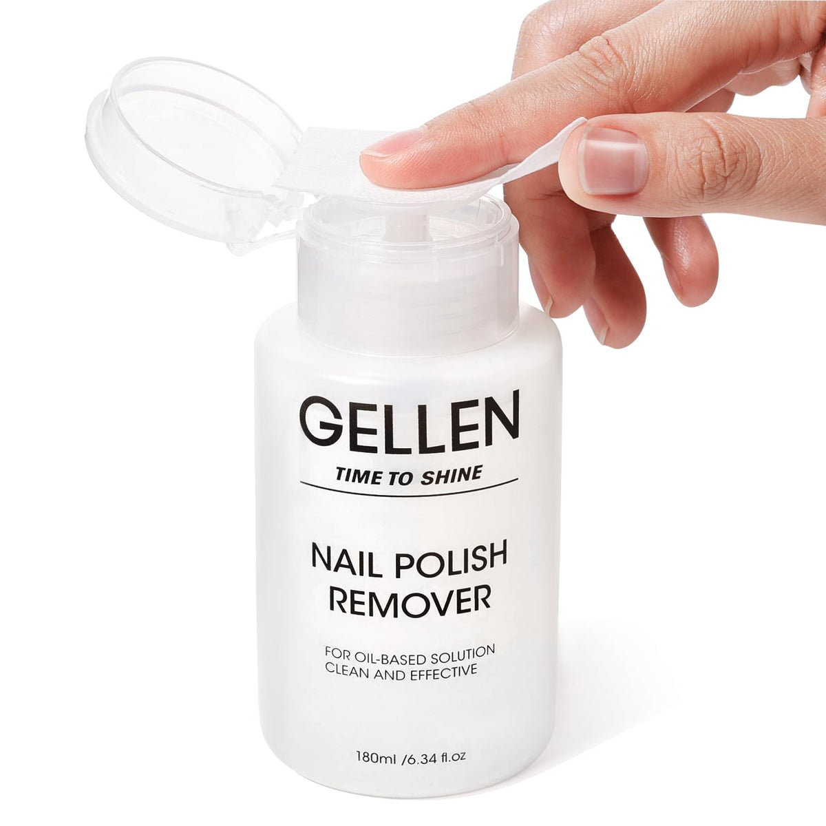 GELLEN front label bottle pump showing product and branding benefit