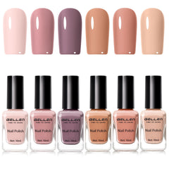 GELLEN front packaging showing all six neutral shades and clean presentation benefits