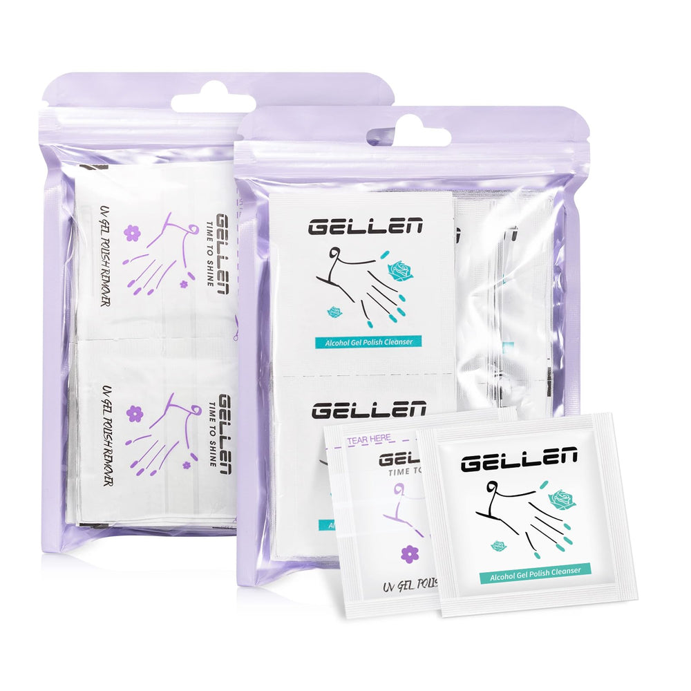 GELLEN front packaging showing 100 sealed pads and brand portability benefit