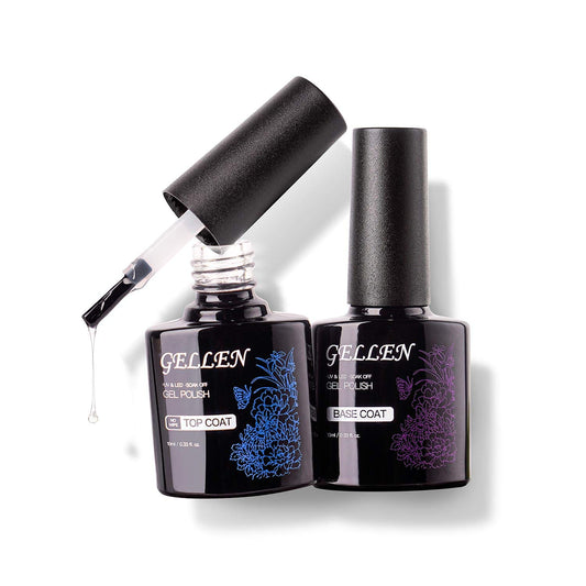 GELLEN front packaging showing both 10ml base and top coat, professional finish