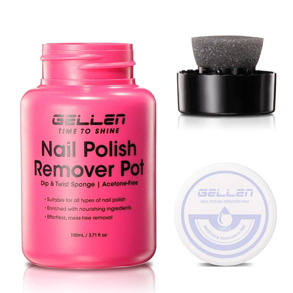 GELLEN front packaging showing jar and label, easy quick removal benefit