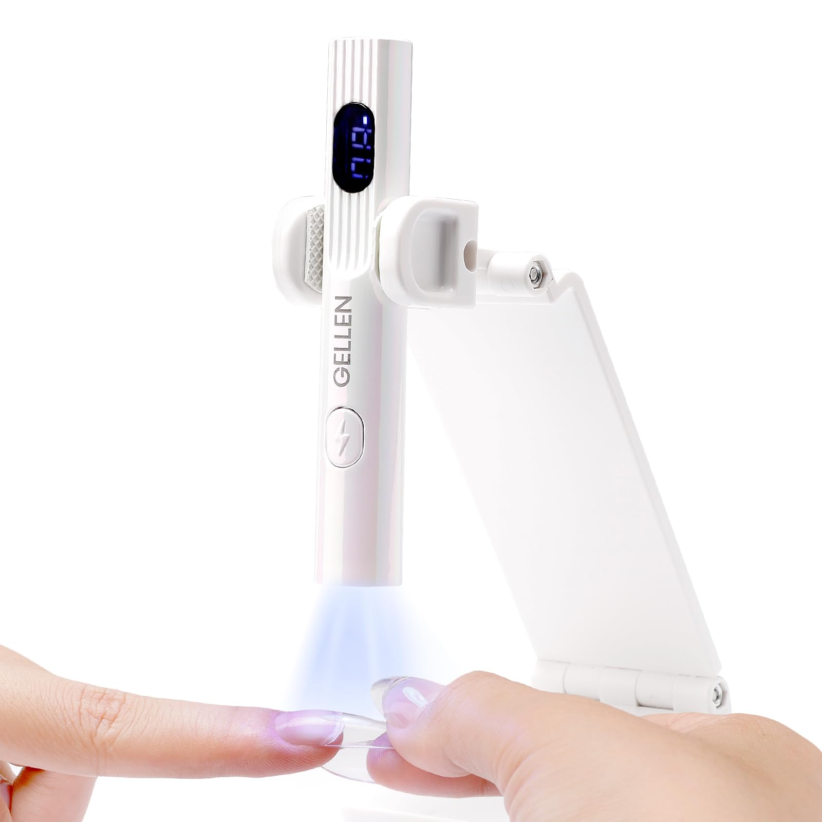 GELLEN front view lamp showing compact design and quick curing benefit