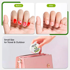 GELLEN pads beside toiletry bag in bathroom scene showing compact travel-ready benefit