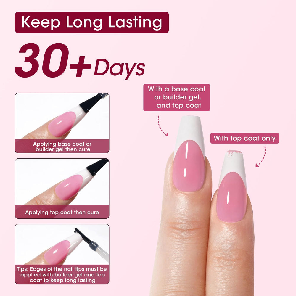 GELLEN hands applying tip illustrating fast salon-style application