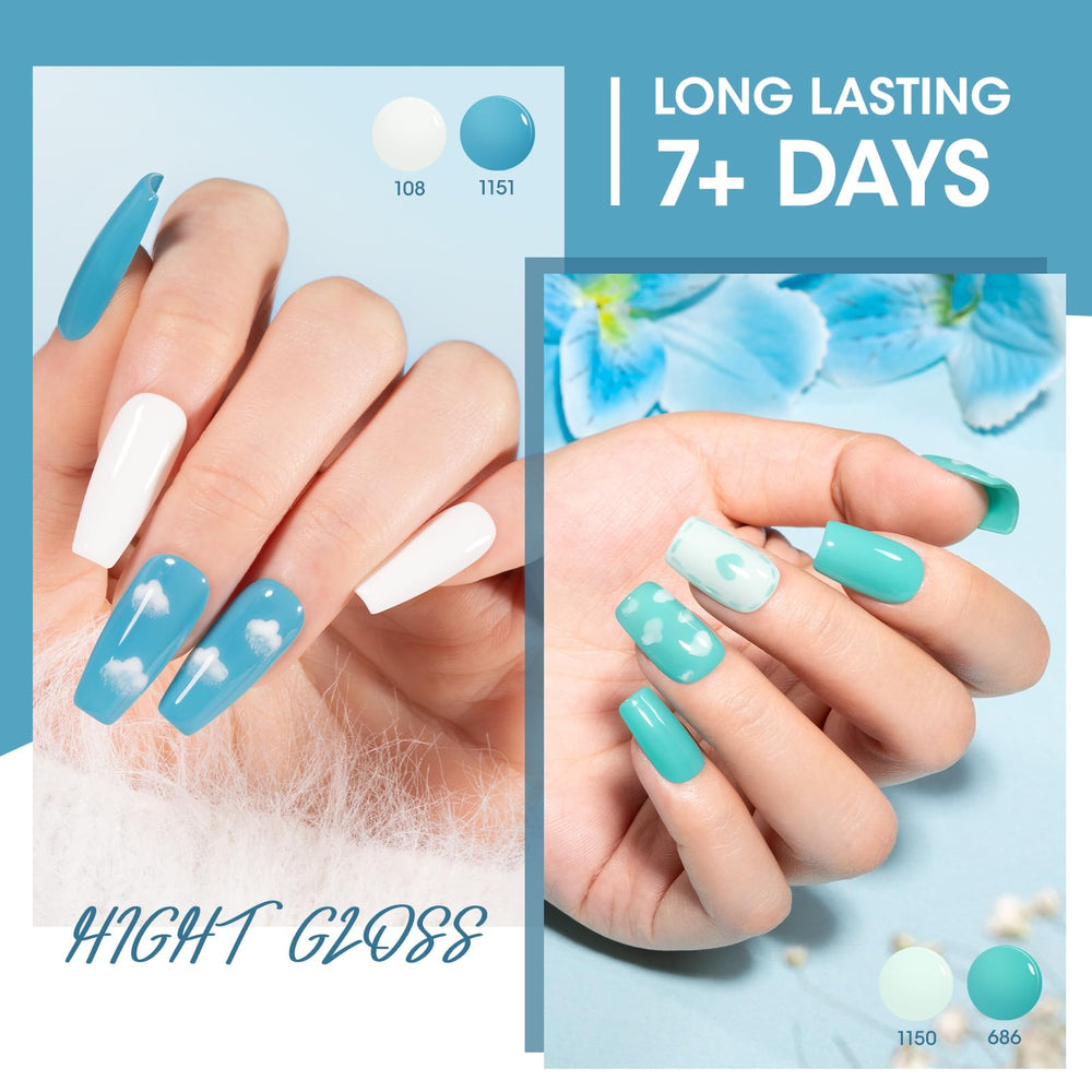 GELLEN in-use manicure at home showing fast air-dry convenience