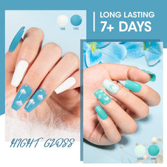 GELLEN in-use manicure at home showing fast air-dry convenience