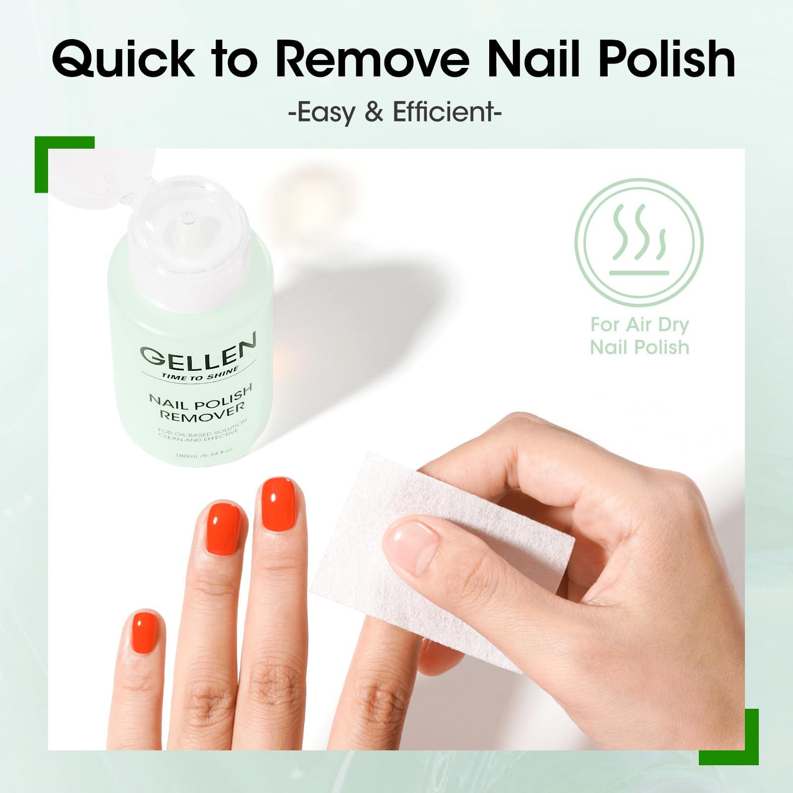 GELLEN being used one-handed to show quick, spill-free application benefit