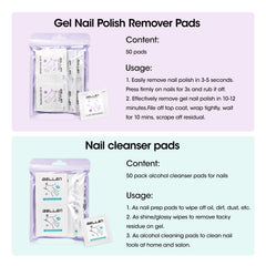 GELLEN individual remover pad unwrapped for quick single-use convenience