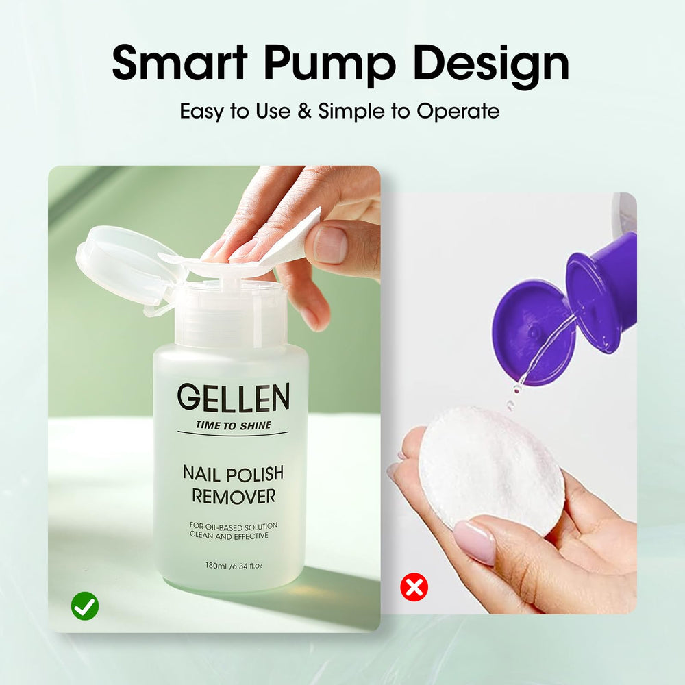 GELLEN bottle label highlighting jasmine scent for gentler removal