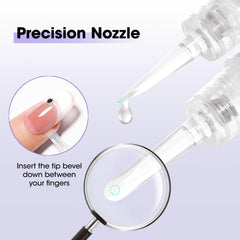 GELLEN product label closeup highlighting acetone‑free formula and Vitamin E benefit