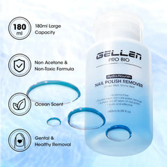 GELLEN product label with ingredient list visible, highlighting plant‑based care