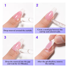 GELLEN bottle staged in bathroom setting implying gentle at-home nail care