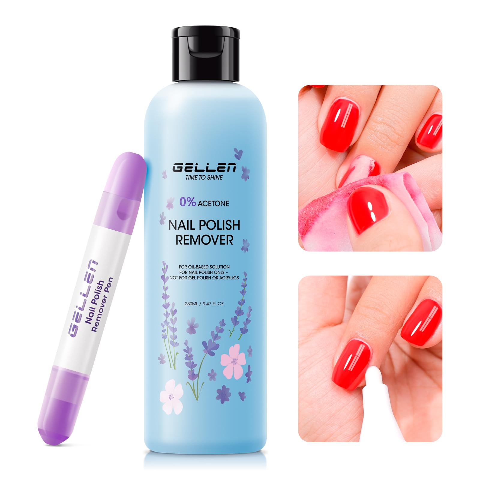 GELLEN set on bathroom vanity staged for lifestyle appeal and everyday use benefit