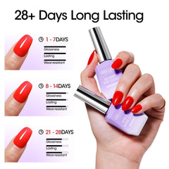 GELLEN lifestyle manicure setting showing long-lasting glossy nails