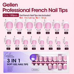GELLEN finished short square French manicure in a lifestyle setting