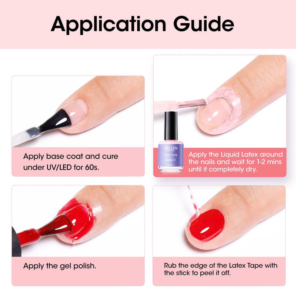 GELLEN being used during gradient sponging showing cleaner surrounding skin