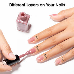 GELLEN manicure in use applying a sheer coat for quick-dry convenience