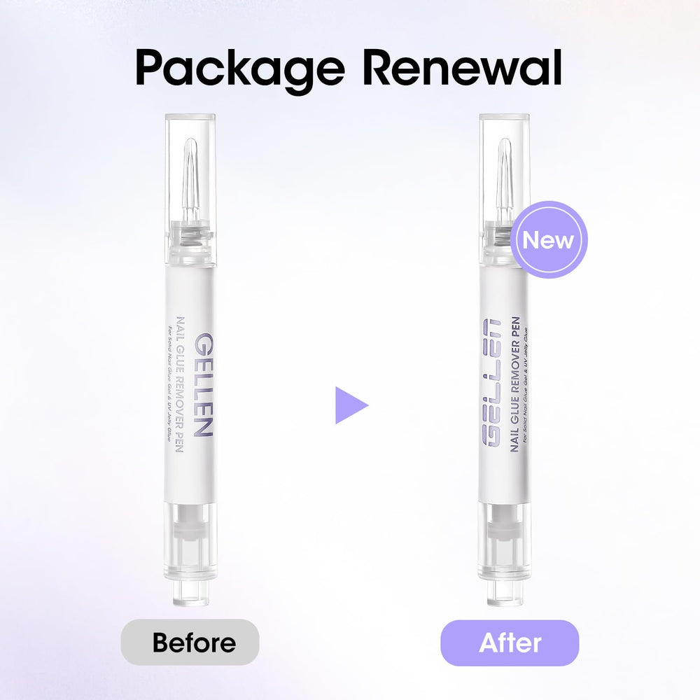 GELLEN nail aftercare showing nails post‑removal with Vitamin E conditioning benefit
