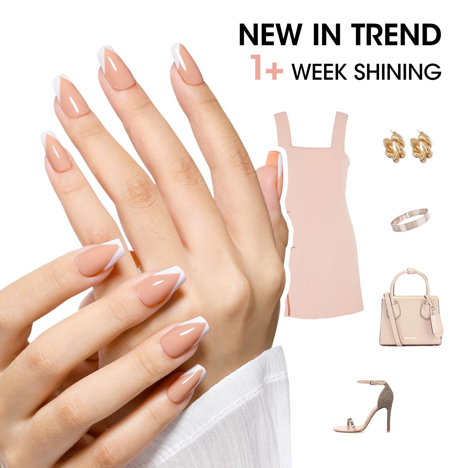 GELLEN applying polish on natural nail demonstrating quick-dry convenience benefit