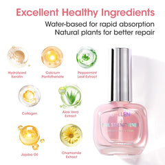 GELLEN before and after nails pair demonstrating stronger, smoother appearance