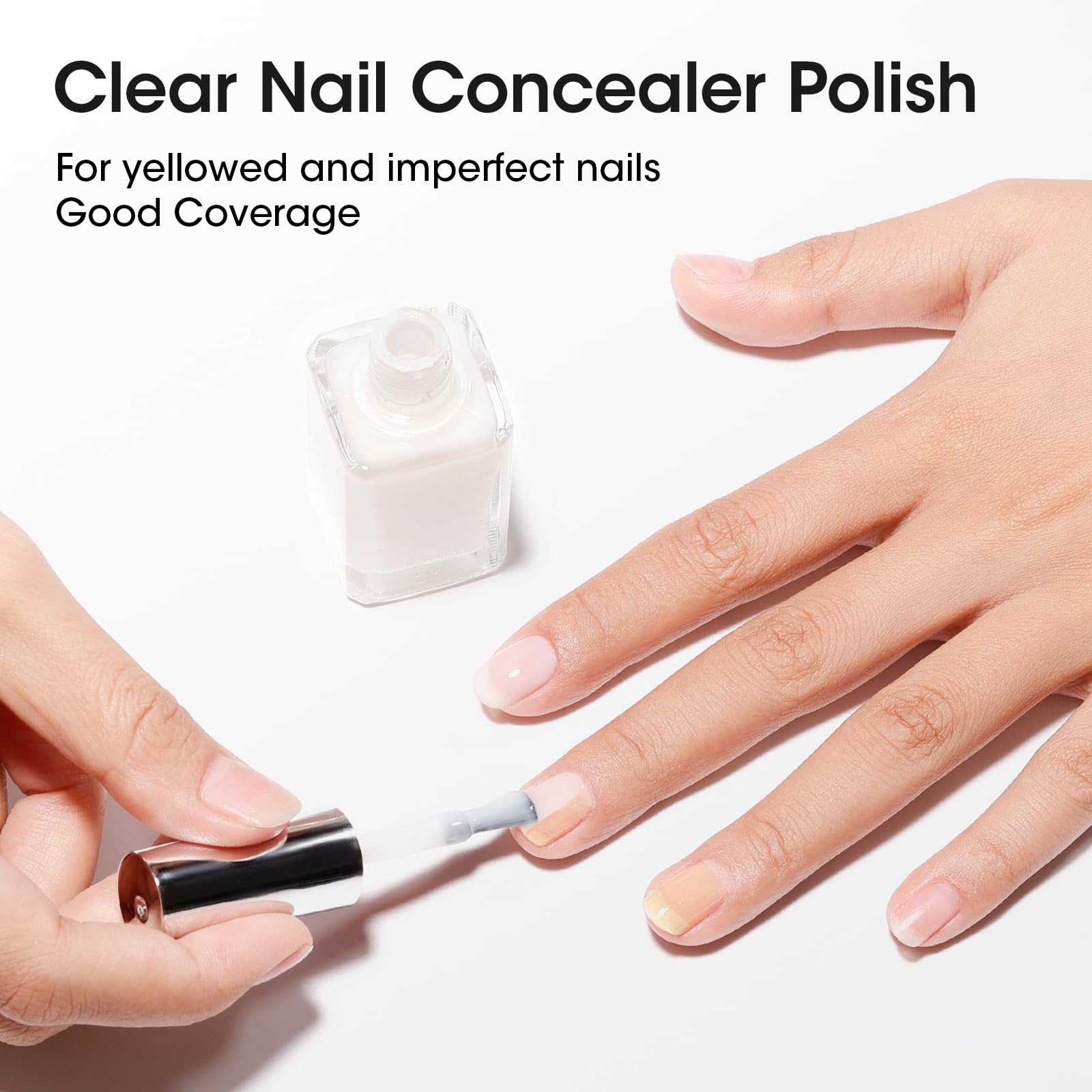 GELLEN nail before and after showing brightened, even appearance
